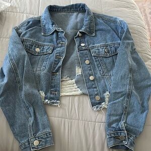 SHEIN denim jacket size small